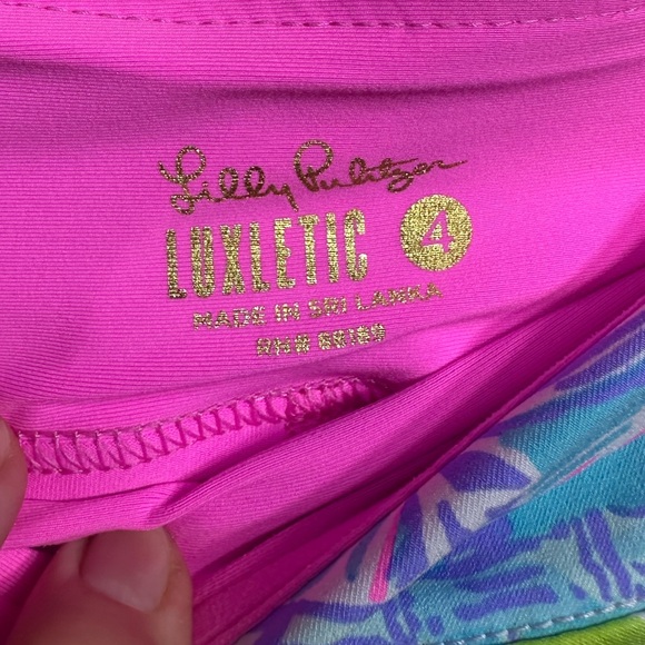 Lilly Pulitzer Monica Luxletic Performance Skort Size 4 Golf Tennis Pickleball - Picture 4 of 4